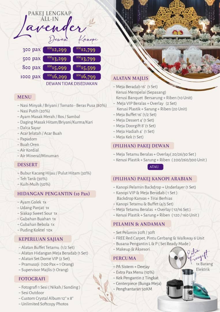 Lavender Complete Canopy Package